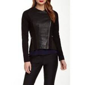 Ted Baker Jacket Meyaa Moto Leather Women Size 1